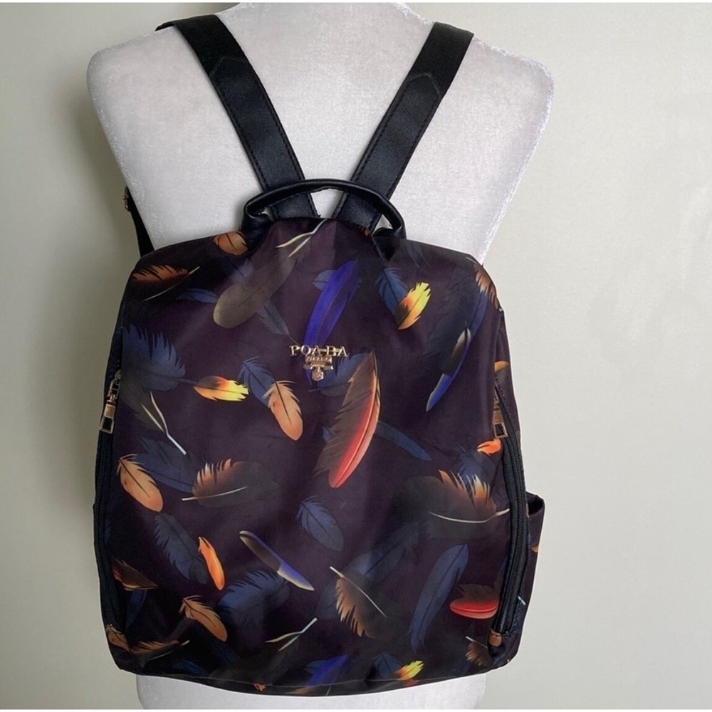 POABA Anti-theft backpack Handle/Strap Oxford Slit Pockets Zipper‎ Closure
